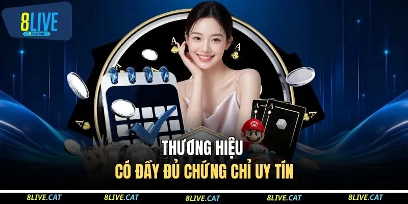 Thương hiệu có đầy đủ chứng chỉ uy tín
